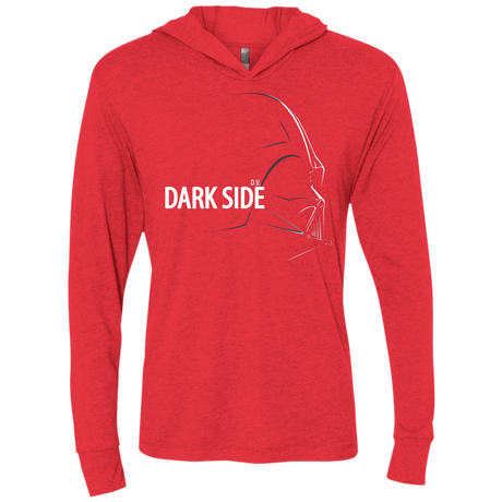 T-Shirts Vintage Red / X-Small DARKSIDE Triblend Long Sleeve Hoodie Tee
