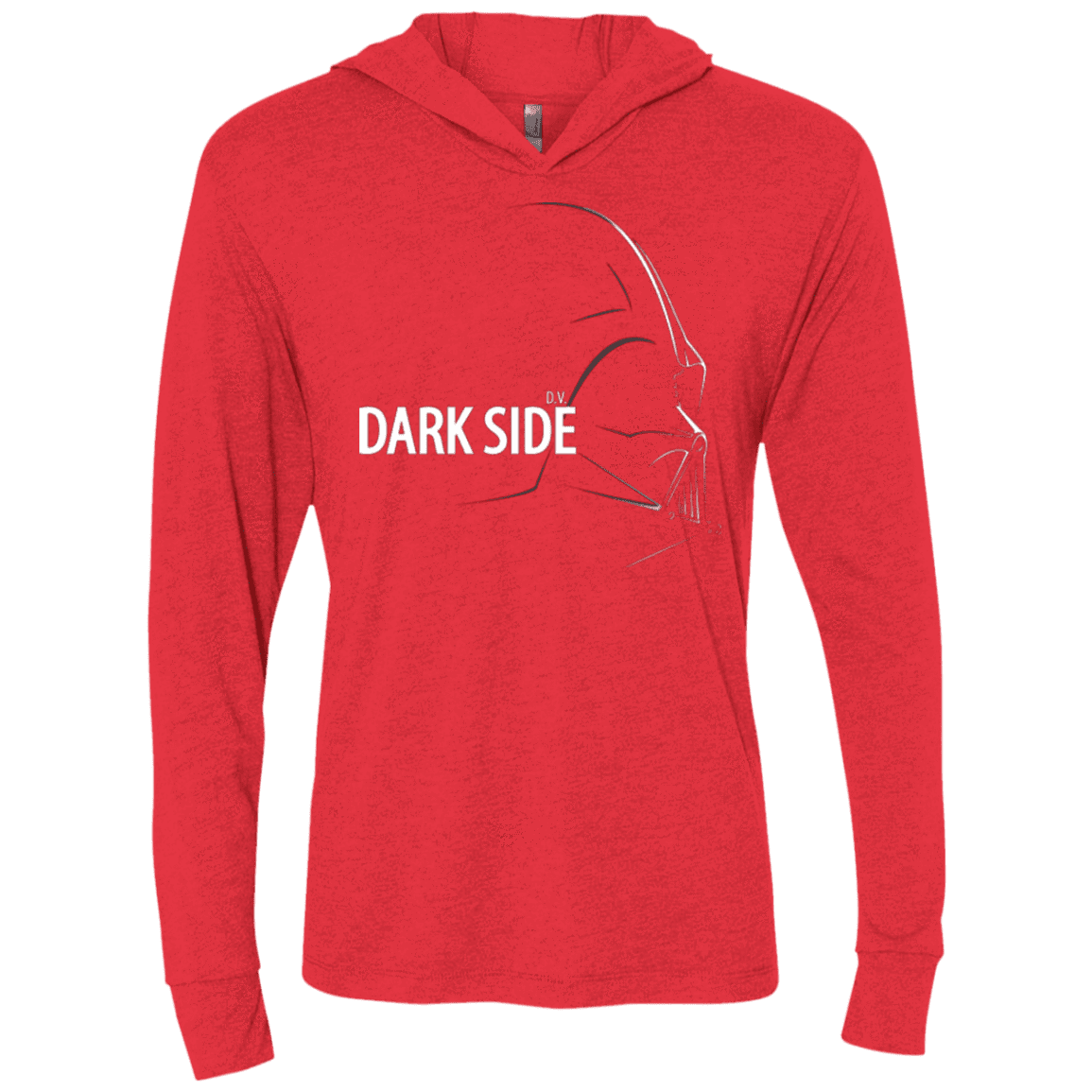 T-Shirts Vintage Red / X-Small DARKSIDE Triblend Long Sleeve Hoodie Tee