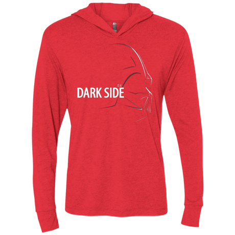 T-Shirts Vintage Red / X-Small DARKSIDE Triblend Long Sleeve Hoodie Tee