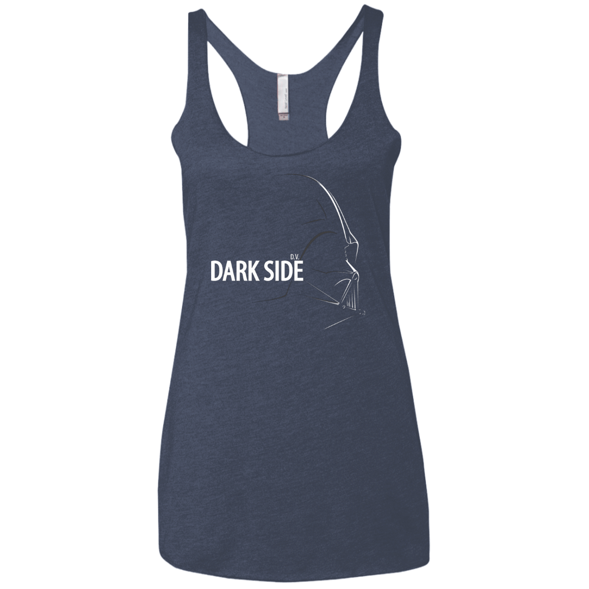 T-Shirts Vintage Navy / X-Small DARKSIDE Women's Triblend Racerback Tank