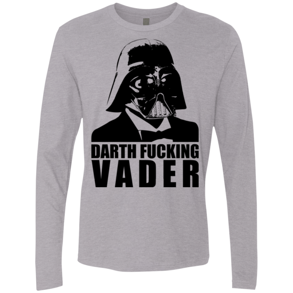 T-Shirts Heather Grey / Small Dart Fucking Vader Men's Premium Long Sleeve
