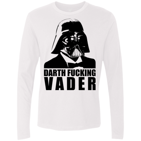 T-Shirts White / Small Dart Fucking Vader Men's Premium Long Sleeve
