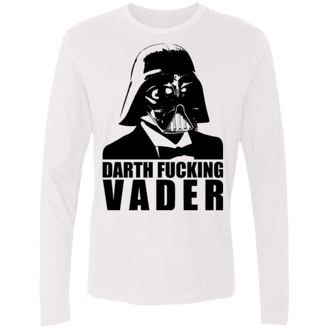 T-Shirts White / Small Dart Fucking Vader Men's Premium Long Sleeve