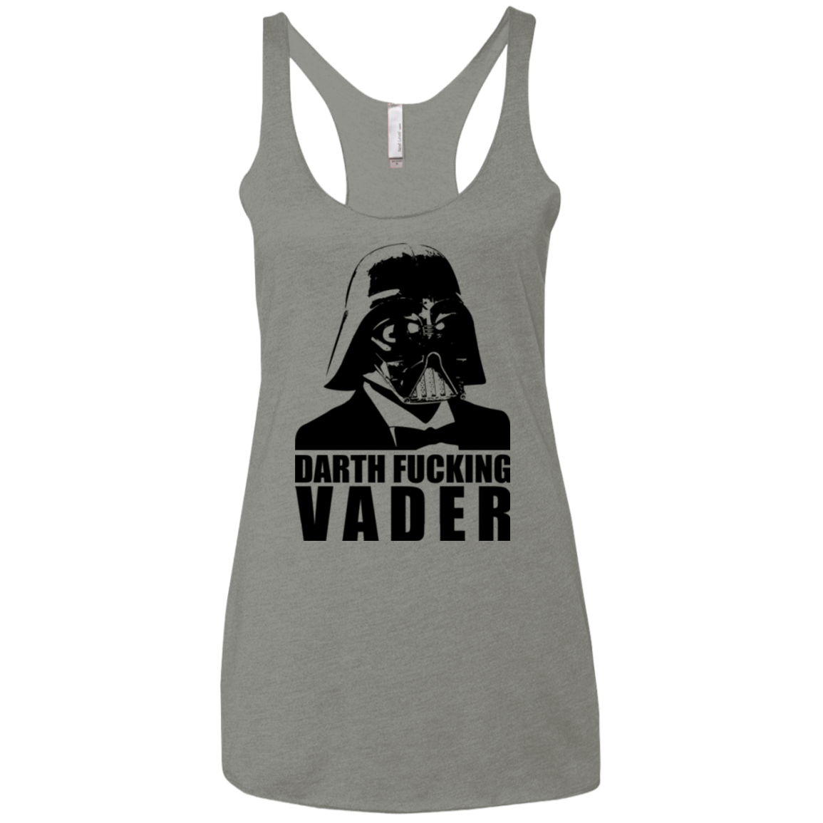 T-Shirts Venetian Grey / X-Small Dart Fucking Vader Women's Triblend Racerback Tank