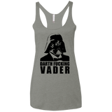 T-Shirts Venetian Grey / X-Small Dart Fucking Vader Women's Triblend Racerback Tank