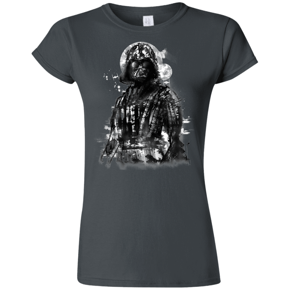 T-Shirts Charcoal / S Darth Bot Junior Slimmer-Fit T-Shirt