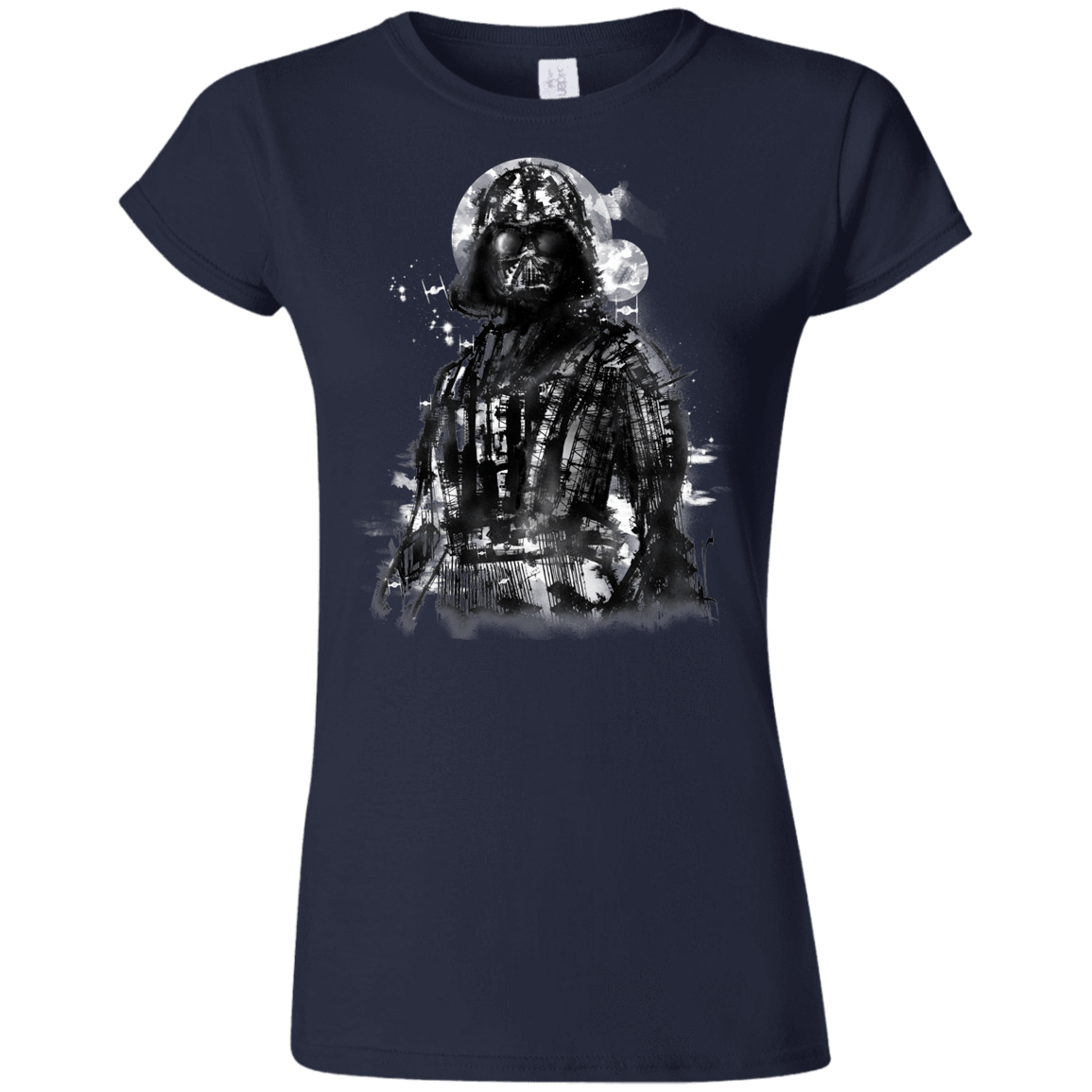 T-Shirts Navy / S Darth Bot Junior Slimmer-Fit T-Shirt