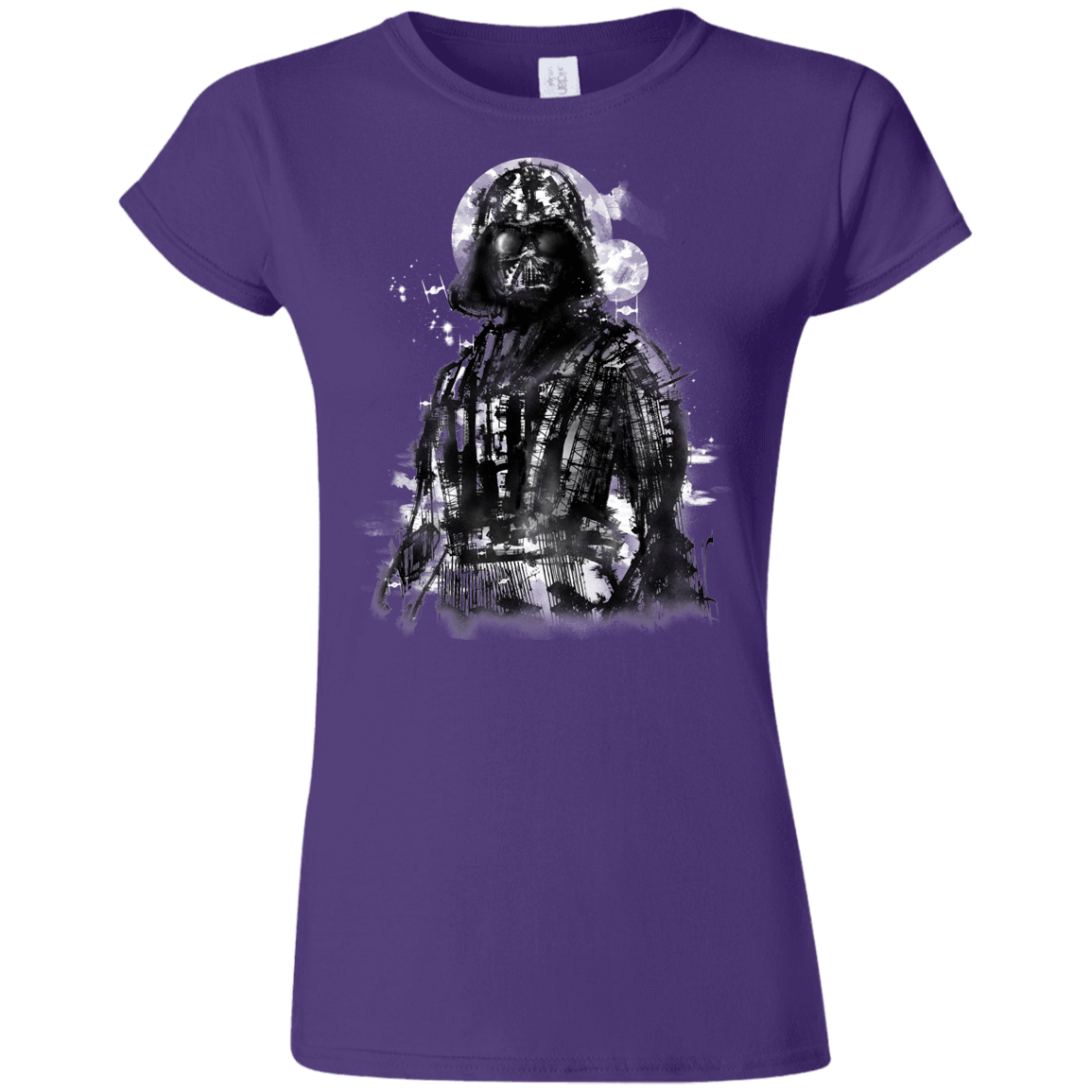 T-Shirts Purple / S Darth Bot Junior Slimmer-Fit T-Shirt