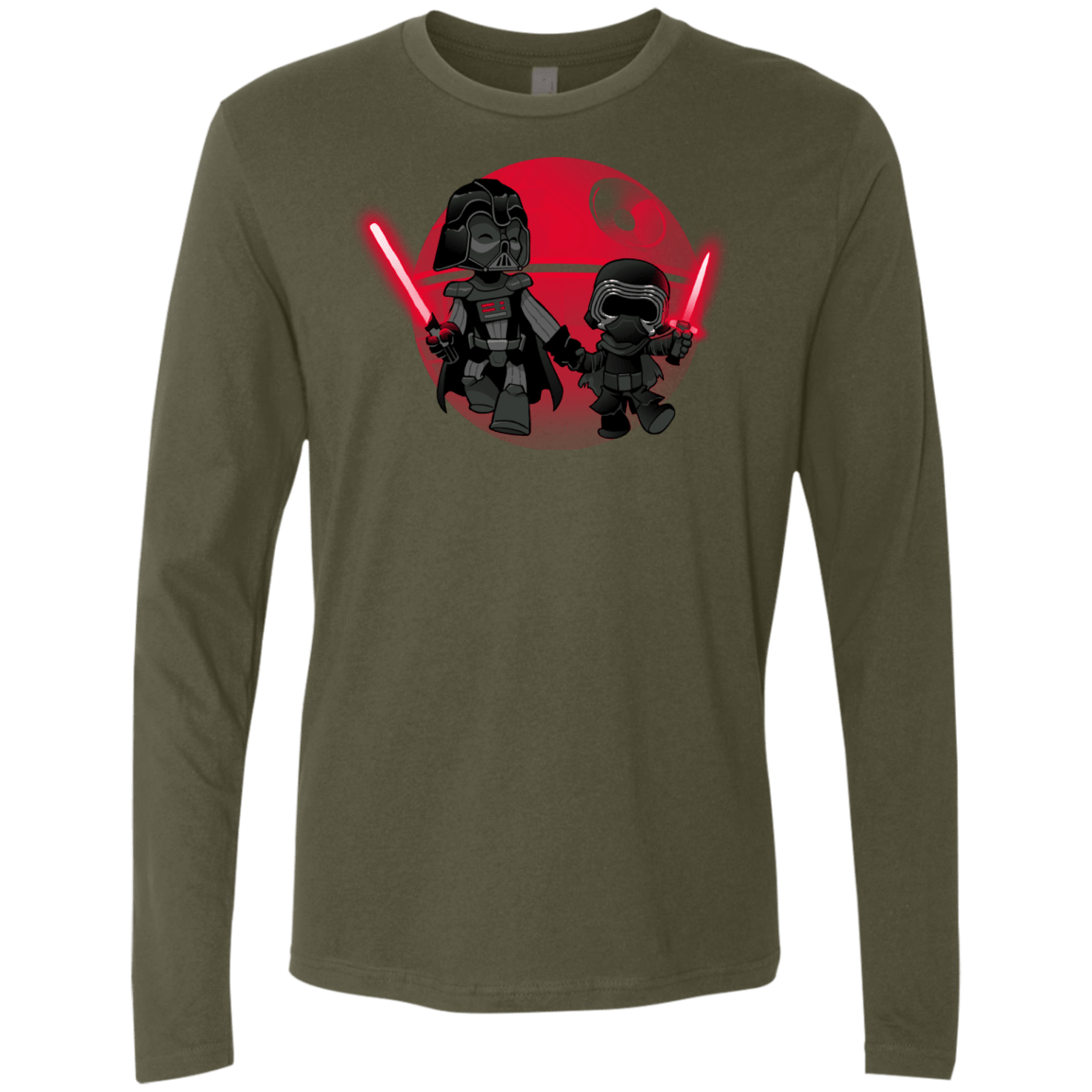 T-Shirts Military Green / Small Darth Grandpa Men's Premium Long Sleeve