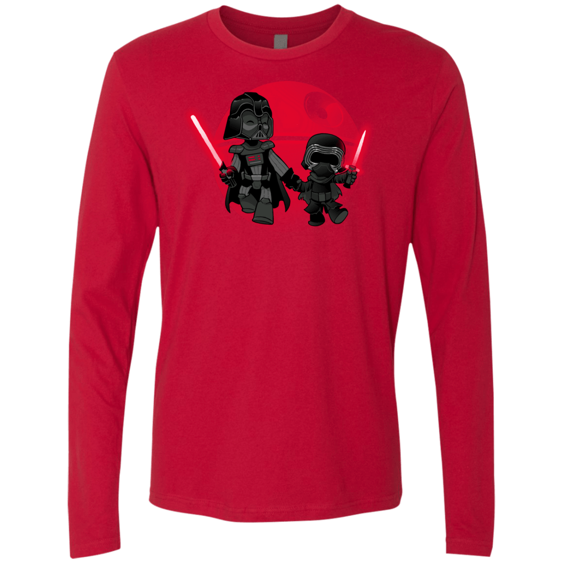 T-Shirts Red / Small Darth Grandpa Men's Premium Long Sleeve