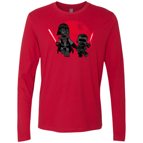 T-Shirts Red / Small Darth Grandpa Men's Premium Long Sleeve