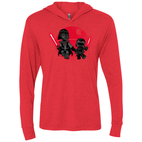 T-Shirts Vintage Red / X-Small Darth Grandpa Triblend Long Sleeve Hoodie Tee