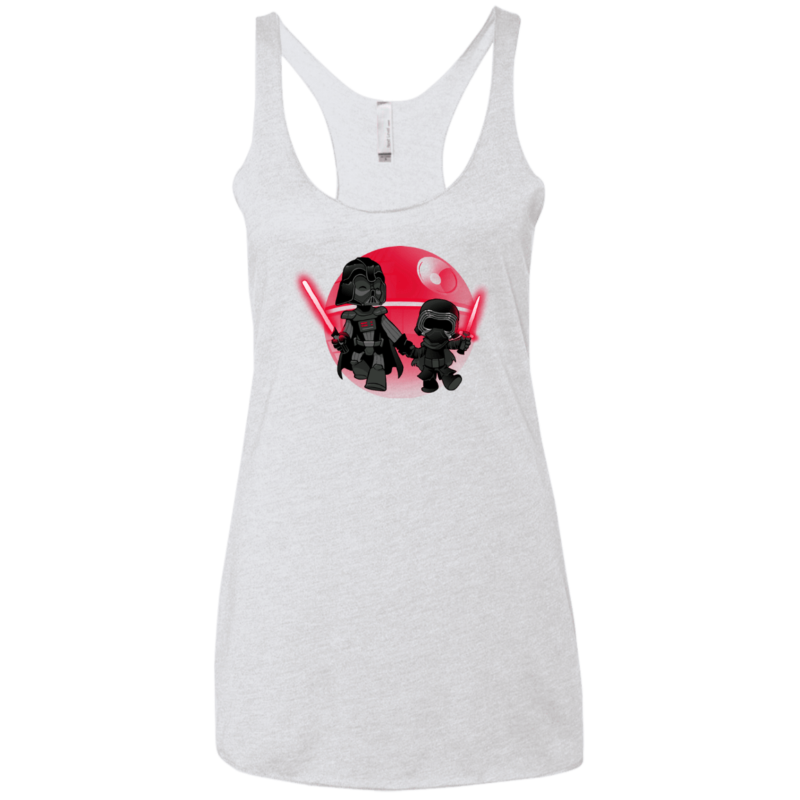 T-Shirts Heather White / X-Small Darth Grandpa Women's Triblend Racerback Tank