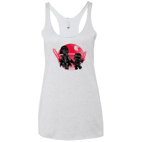 T-Shirts Heather White / X-Small Darth Grandpa Women's Triblend Racerback Tank