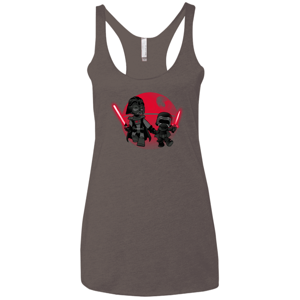 T-Shirts Macchiato / X-Small Darth Grandpa Women's Triblend Racerback Tank