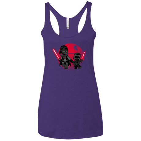 T-Shirts Purple / X-Small Darth Grandpa Women's Triblend Racerback Tank