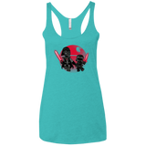 T-Shirts Tahiti Blue / X-Small Darth Grandpa Women's Triblend Racerback Tank