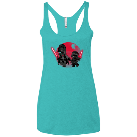 T-Shirts Tahiti Blue / X-Small Darth Grandpa Women's Triblend Racerback Tank