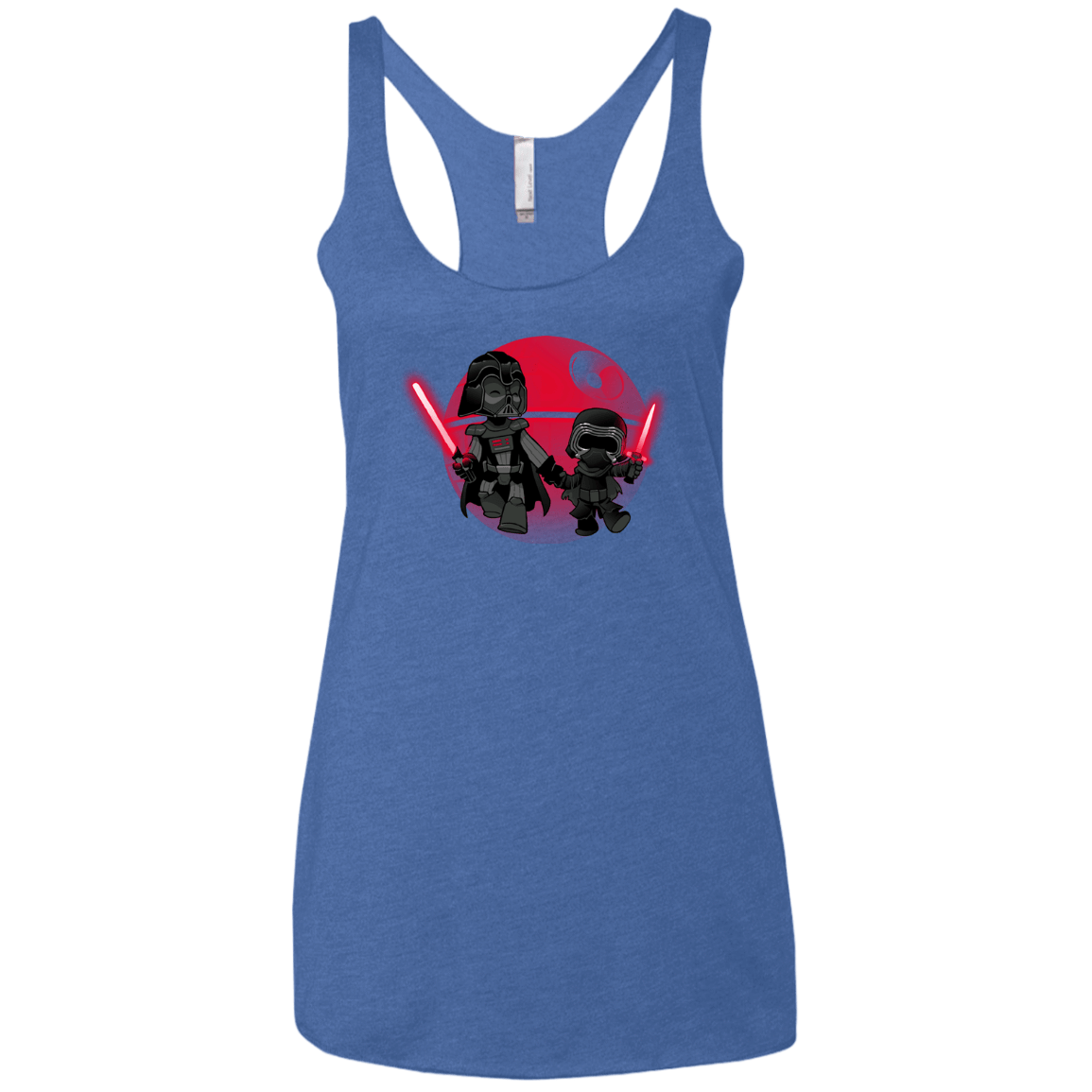 T-Shirts Vintage Royal / X-Small Darth Grandpa Women's Triblend Racerback Tank