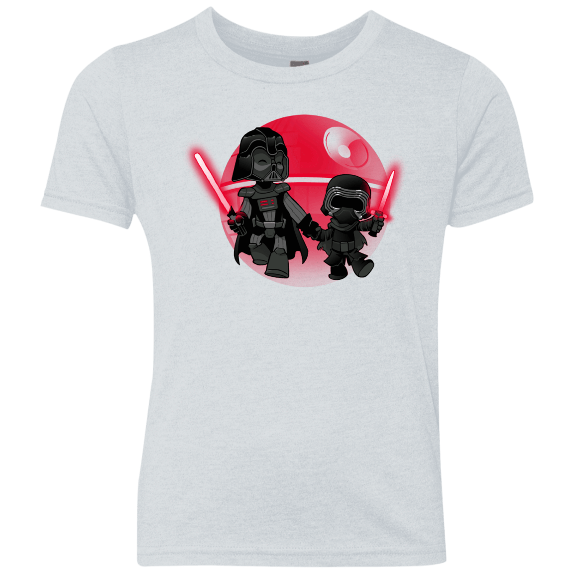 T-Shirts Heather White / YXS Darth Grandpa Youth Triblend T-Shirt