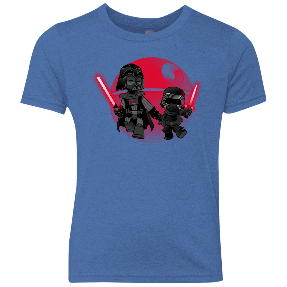 T-Shirts Vintage Royal / YXS Darth Grandpa Youth Triblend T-Shirt