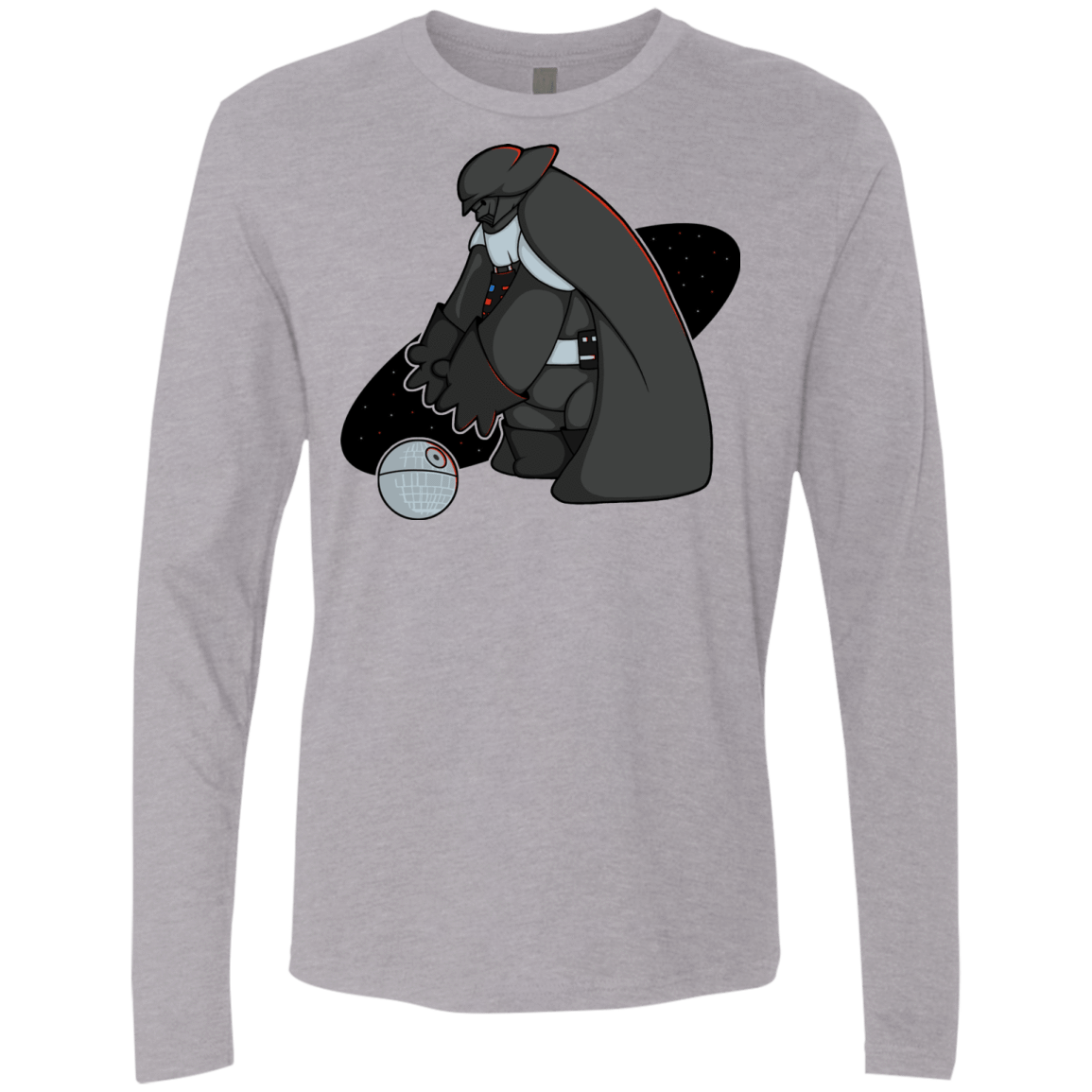 T-Shirts Heather Grey / Small Darth Hero Sith Men's Premium Long Sleeve