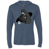 T-Shirts Indigo / X-Small Darth Hero Sith Triblend Long Sleeve Hoodie Tee