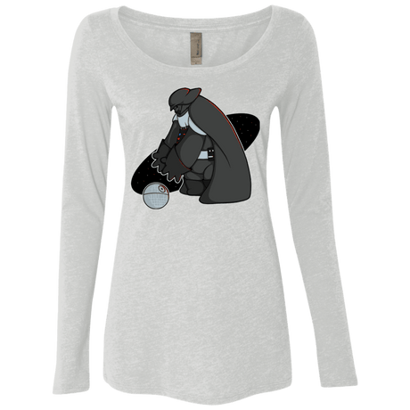 T-Shirts Heather White / Small Darth Hero Sith Women's Triblend Long Sleeve Shirt