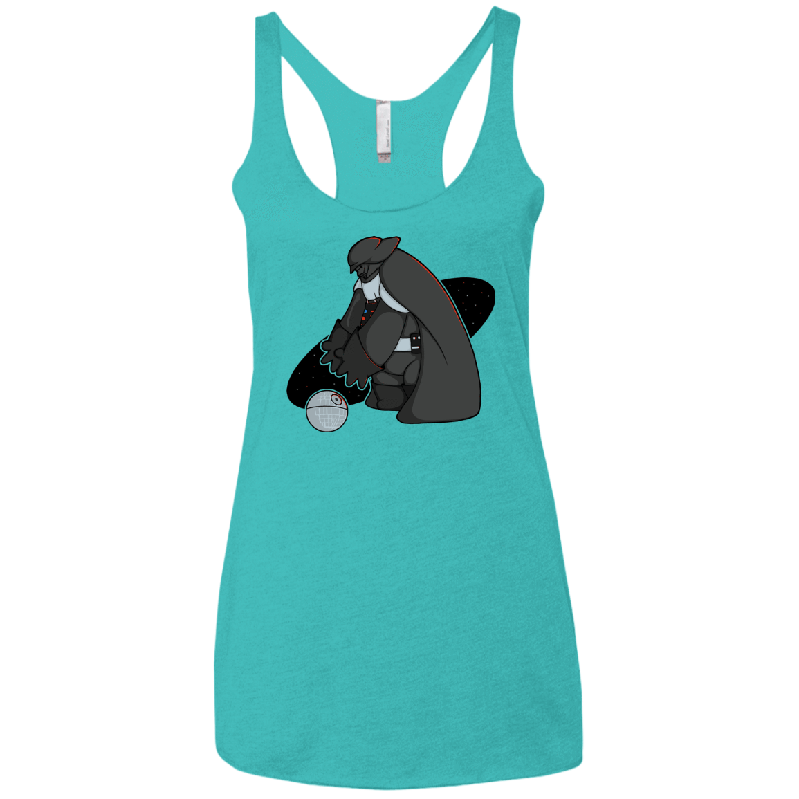 T-Shirts Tahiti Blue / X-Small Darth Hero Sith Women's Triblend Racerback Tank