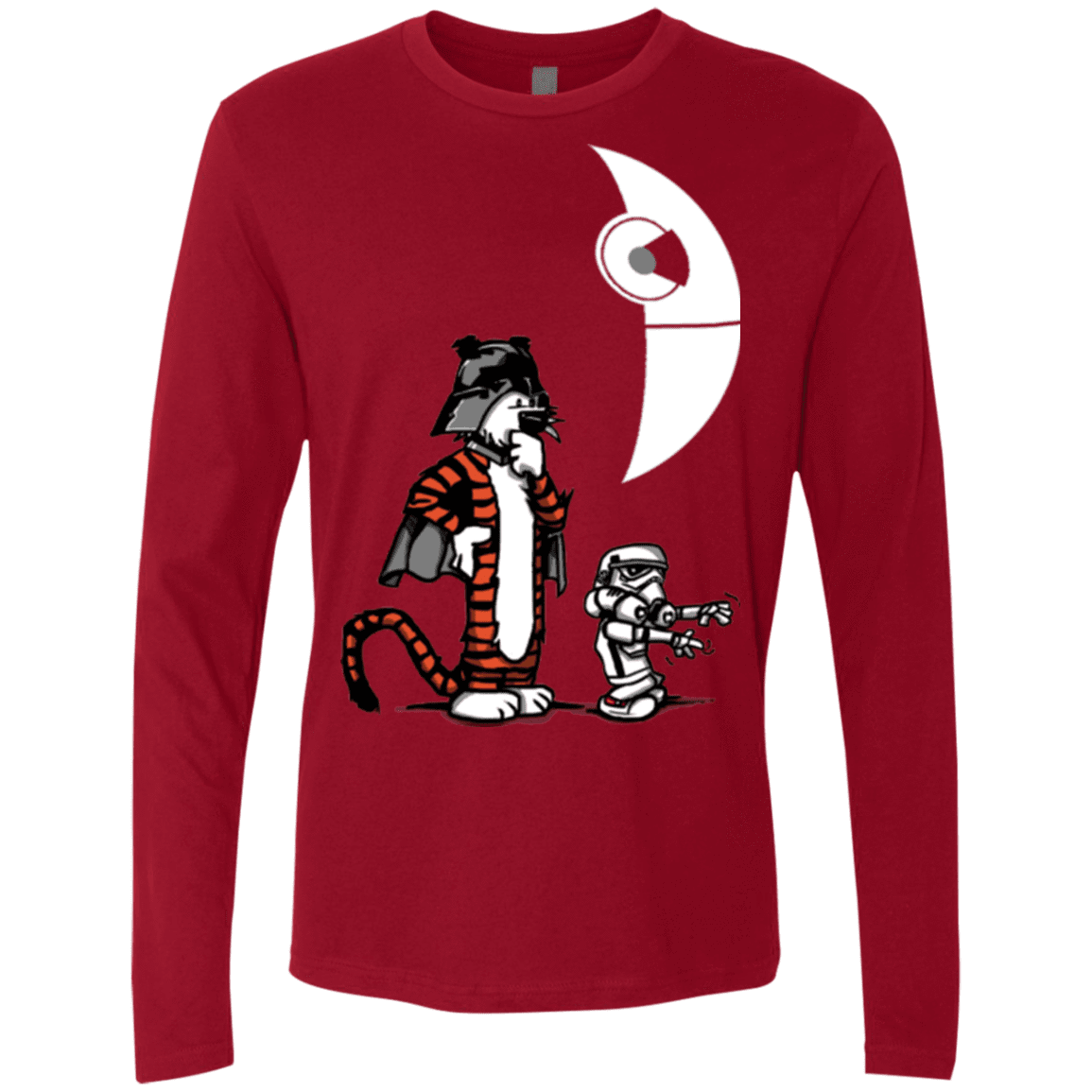 T-Shirts Cardinal / Small Darth Hobbes & Calvin Trooper Men's Premium Long Sleeve