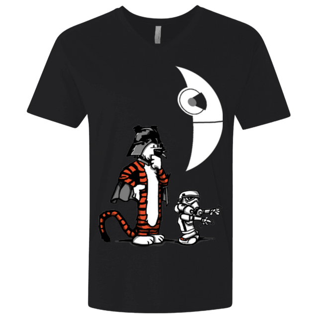 T-Shirts Black / X-Small Darth Hobbes & Calvin Trooper Men's Premium V-Neck