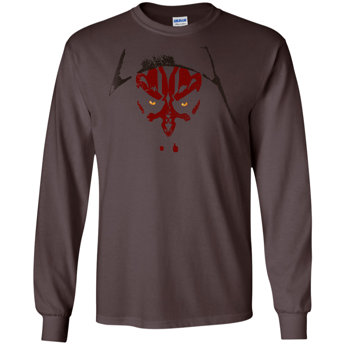 T-Shirts Dark Chocolate / S Darth M Men's Long Sleeve T-Shirt