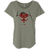 T-Shirts Venetian Grey / X-Small Darth M Triblend Dolman Sleeve