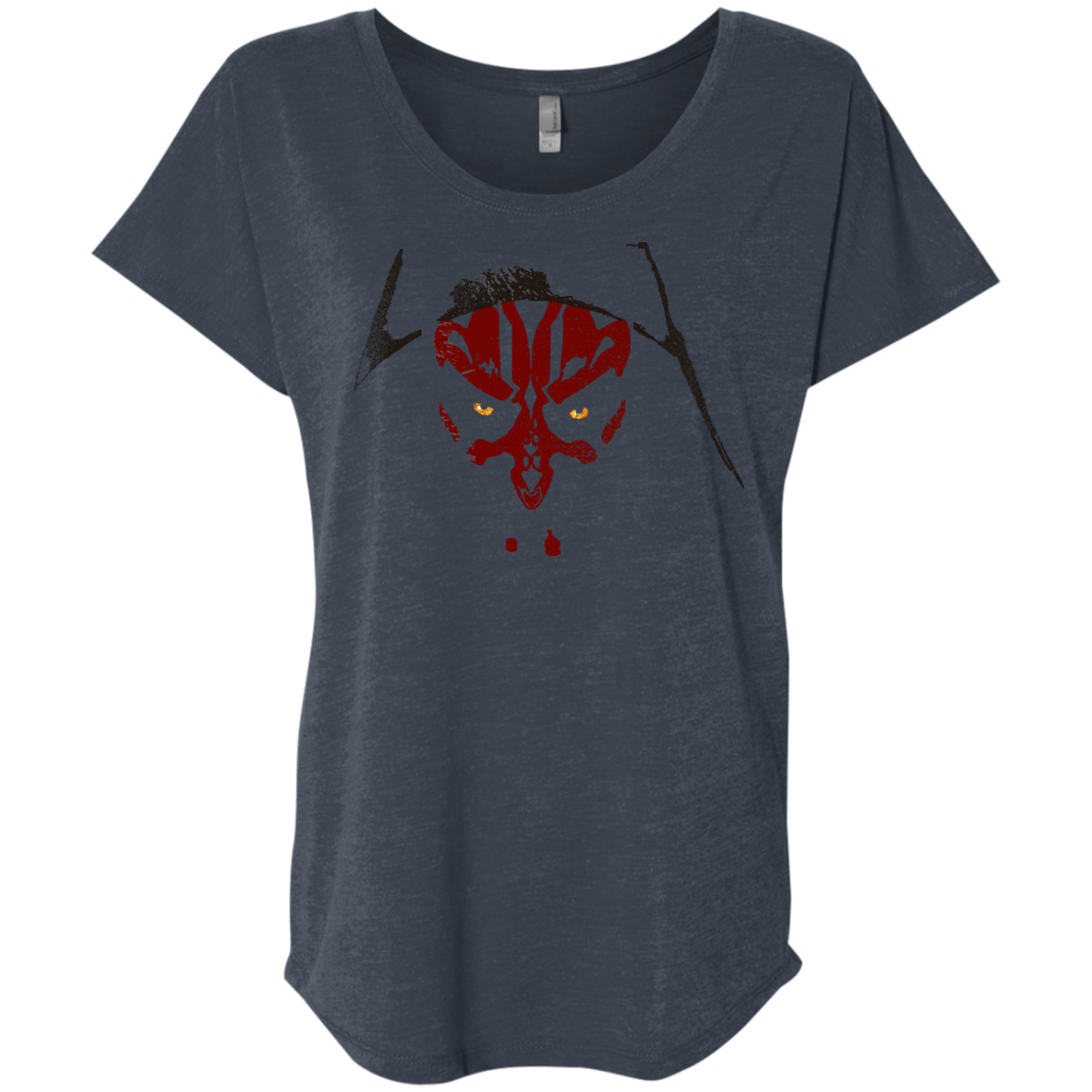 T-Shirts Vintage Navy / X-Small Darth M Triblend Dolman Sleeve