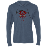 T-Shirts Indigo / X-Small Darth M Triblend Long Sleeve Hoodie Tee