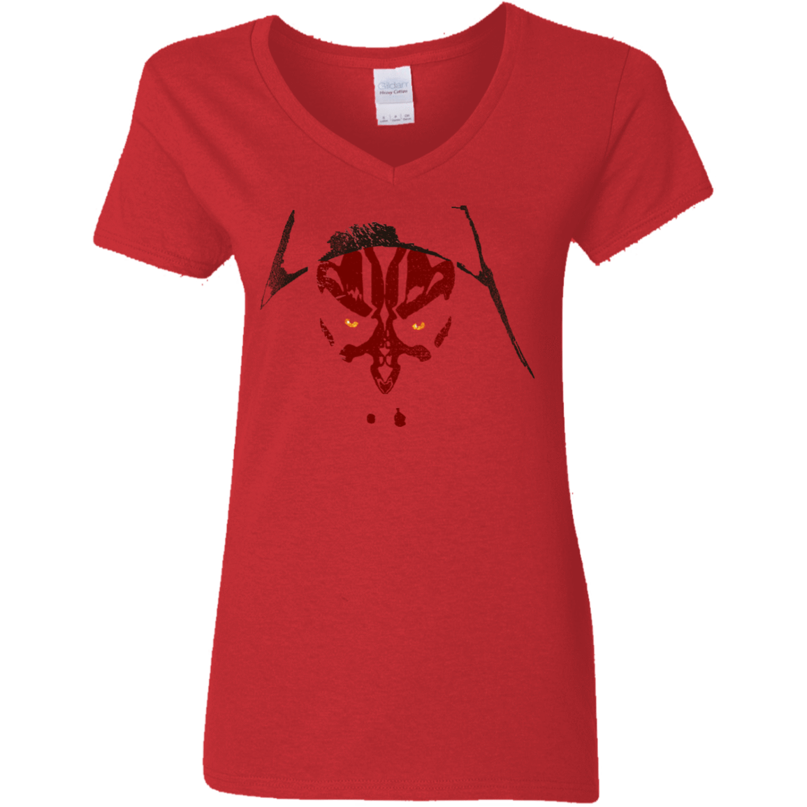 T-Shirts Red / S Darth M Women's V-Neck T-Shirt