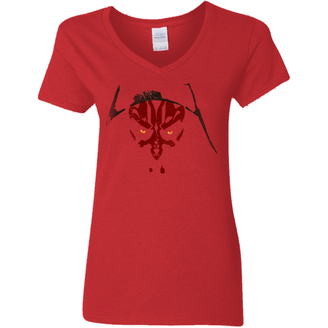 T-Shirts Red / S Darth M Women's V-Neck T-Shirt