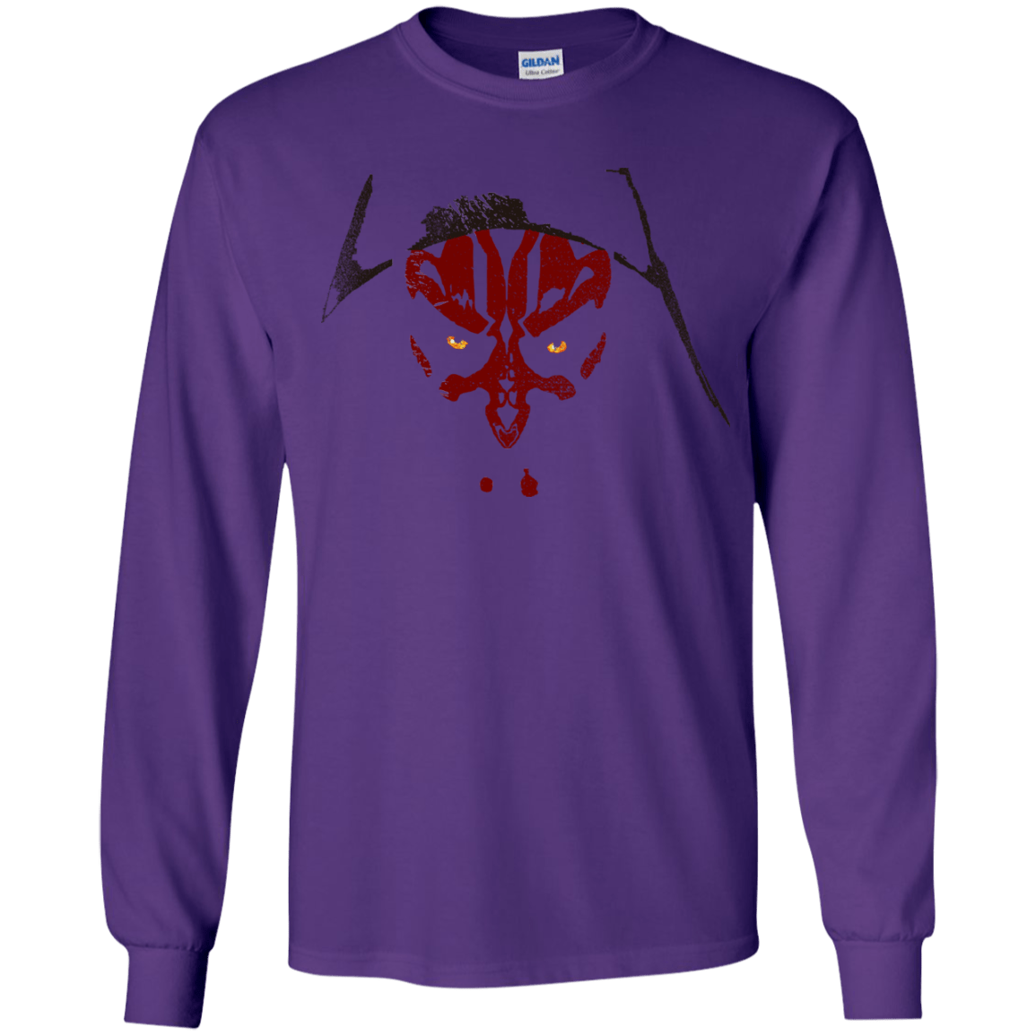T-Shirts Purple / YS Darth M Youth Long Sleeve T-Shirt