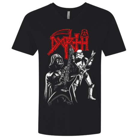 T-Shirts Black / X-Small DARTH METAL Men's Premium V-Neck