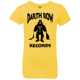 T-Shirts Vibrant Yellow / YXS Darth Row Records Girls Premium T-Shirt