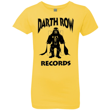 T-Shirts Vibrant Yellow / YXS Darth Row Records Girls Premium T-Shirt