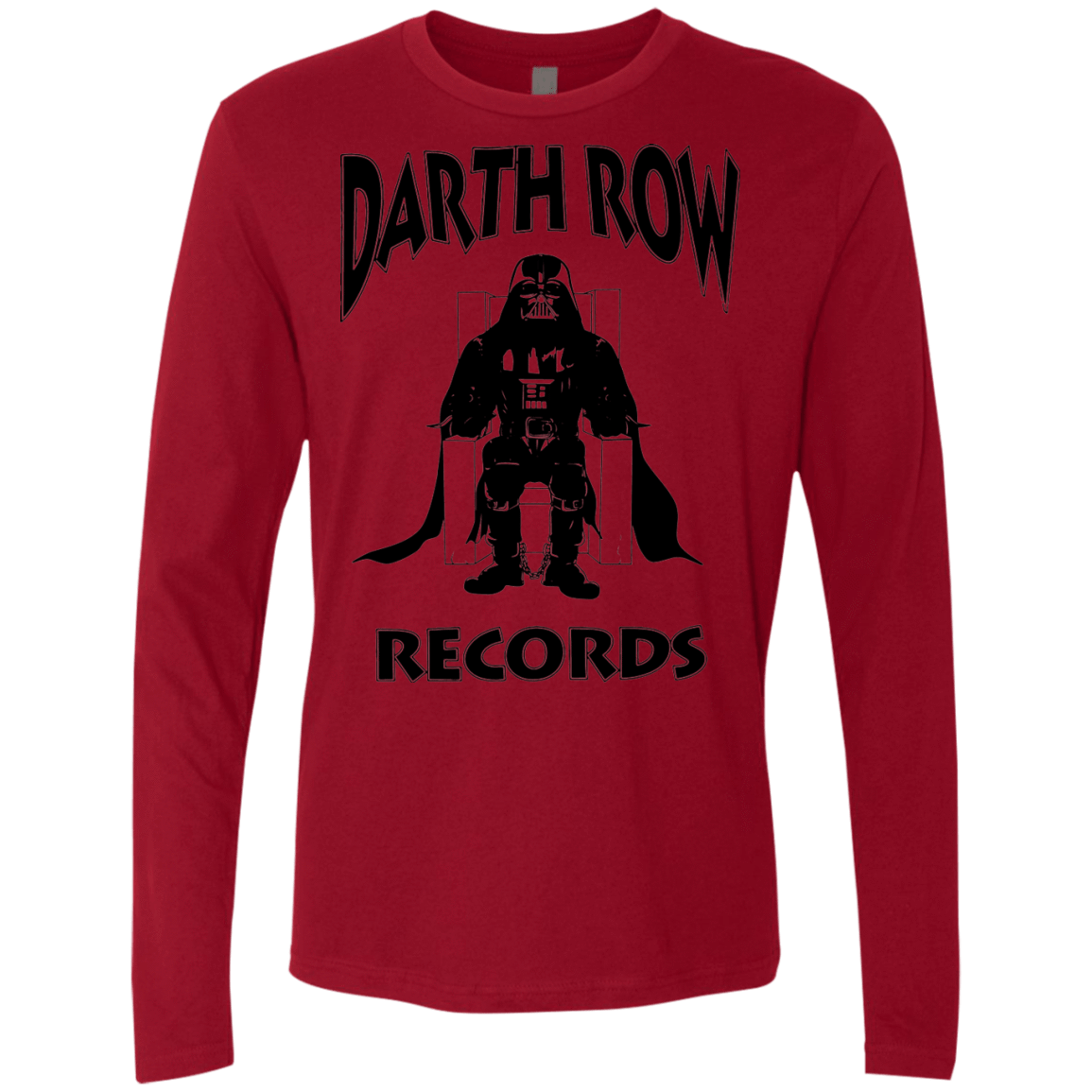 T-Shirts Cardinal / Small Darth Row Records Men's Premium Long Sleeve