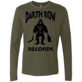 T-Shirts Military Green / Small Darth Row Records Men's Premium Long Sleeve