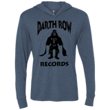T-Shirts Indigo / X-Small Darth Row Records Triblend Long Sleeve Hoodie Tee