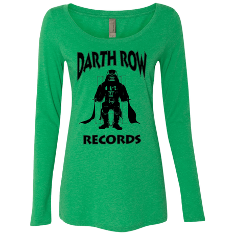 T-Shirts Envy / Small Darth Row Records Women's Triblend Long Sleeve Shirt
