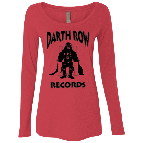 T-Shirts Vintage Red / Small Darth Row Records Women's Triblend Long Sleeve Shirt