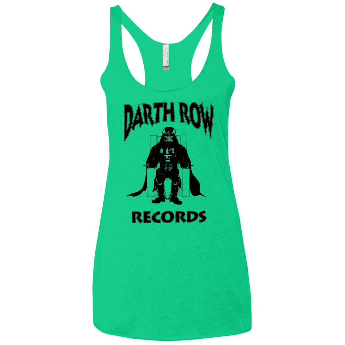 T-Shirts Envy / X-Small Darth Row Records Women's Triblend Racerback Tank