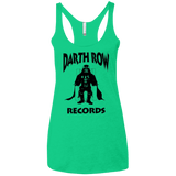 T-Shirts Envy / X-Small Darth Row Records Women's Triblend Racerback Tank