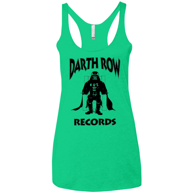 T-Shirts Envy / X-Small Darth Row Records Women's Triblend Racerback Tank