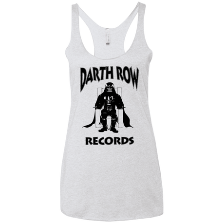T-Shirts Heather White / X-Small Darth Row Records Women's Triblend Racerback Tank